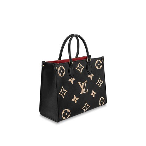 lv m45495|OnTheGo MM Bicolor Monogram Empreinte Leather .